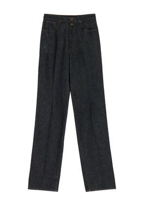 LEMAIRE high-waisted pleated trousers - Blue