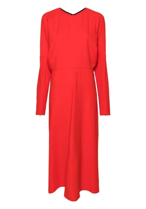 Victoria Beckham draped cady midi dress - Red