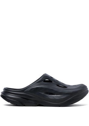 HOKA Ora Recovery round-toe slippers - Black