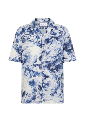 Philipp Plein printed shirt - Blue
