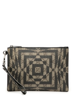Gucci Pre-Owned 2000-2015 GG Supreme Caleido clutch bag - Brown