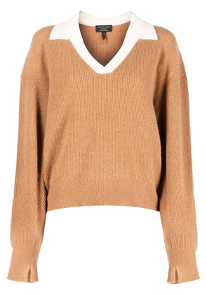 rag & bone collared cashmere jumper - Brown