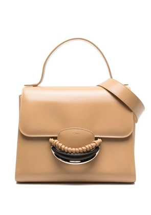 Chloé Kattie leather tote bag - Neutrals