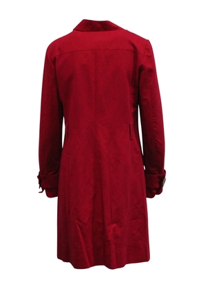 Kenzo Pre-Owned cotton blend trench coat - Red