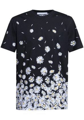 Moschino floral-print T-shirt - Black