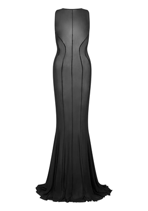 Let's Swim mesh maxi dress - Black