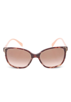 Prada Pre-Owned 2010s SPR01O geometric-frame sunglasses - Brown