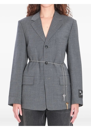 Alexander Wang detachable chain-link blazer - Grey
