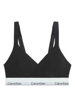 Calvin Klein logo-waistband bra - Black