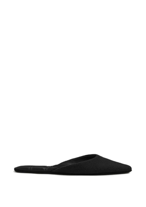 TOTEME wool slippers - Black