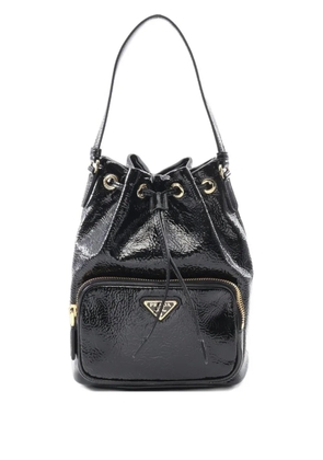Prada Pre-Owned 2021 Duet Naplak bucket bag - Black