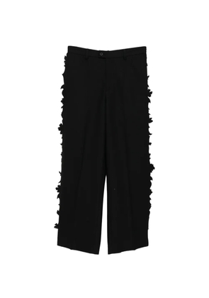 JNBY ruffled-edge trousers - Black