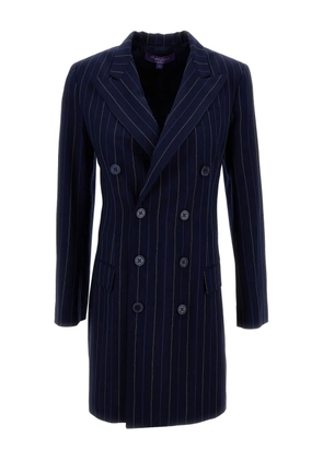 Ralph Lauren Collection Camden pinstripe double-breasted mini dress - Blue