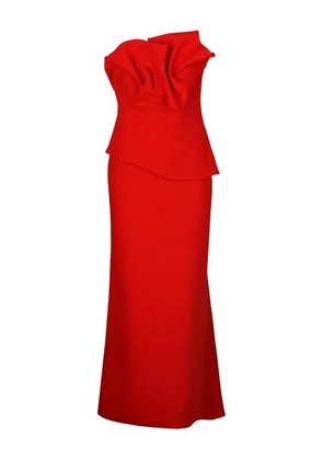 Acler Esher ruffled maxi dress - Red