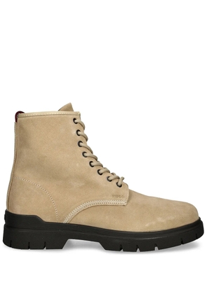HUGO logo-embossed boots - Neutrals