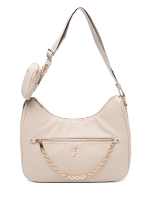 LIU JO 34 chain-detail beige shoulder bag - Neutrals