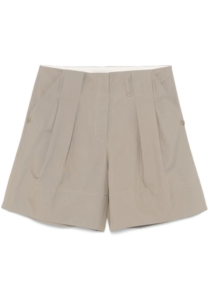 Low Classic pleat-detail shorts - Green