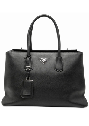 Prada Pre-Owned 2010-2025 Saffiano Cuir Turnlock Twin satchel - Black