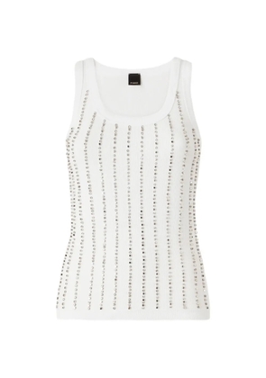 PINKO embellished top - White