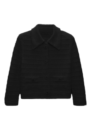 Dorothee Schumacher crochet-knit button cardigan - Black