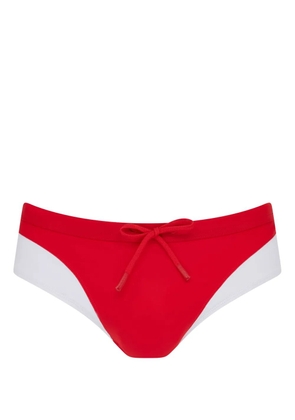 Let's Swim logo swimming trunks - Red