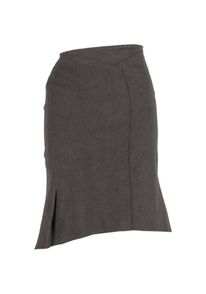 Rm By Roland Mouret plated asymmetrical midi skirt - Grey