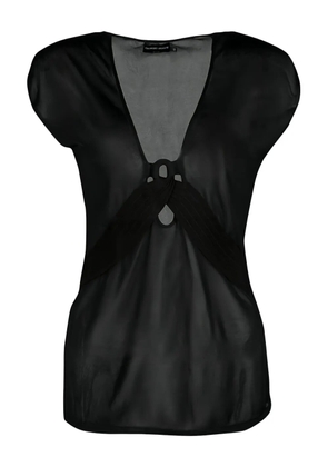 Giorgio Armani Pre-Owned cut-out top - Black