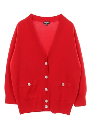 CHANEL Pre-Owned Bijou cashmere cardigan - Red