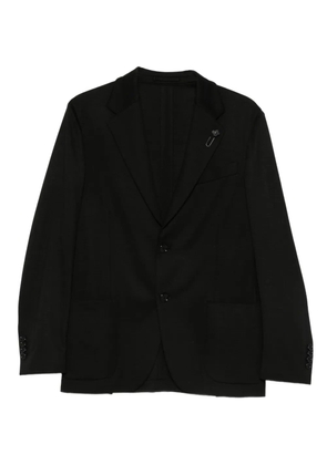 Lardini single-breasted blazer - Black