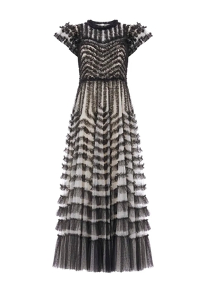 Needle & Thread ruffle-embellishment maxi dress - Black