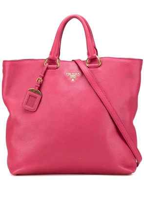 Prada Pre-Owned 2013-2025 Vitello Daino Open Convertible Tote satchel - Pink