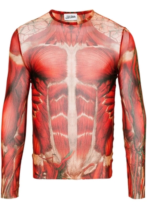 Jean Paul Gaultier Écorché top - Red
