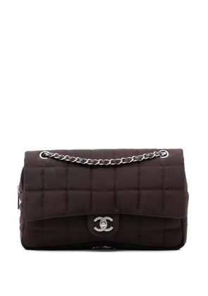 CHANEL Pre-Owned 2003-2004 Medium Nylon Chocolate Bar Camera Flap shoulder bag - Brown