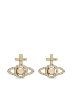 Vivienne Westwood Olympia Pearl earrings - Brown
