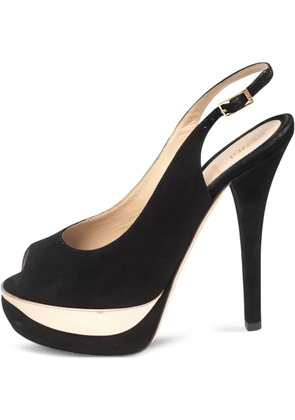 Fendi Pre-Owned 140mm suede pumps - Black