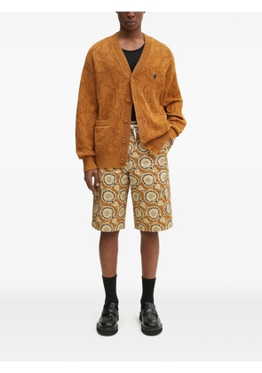 A BATHING APE® buttoned cotton cardigan - Yellow