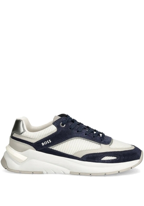 BOSS logo-print sneakers - White