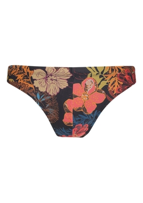 Amir Slama floral-print swim briefs - Black