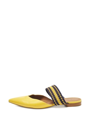 Malone Souliers leather pointed mules - Yellow