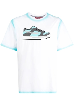 Mostly Heard Rarely Seen 8-Bit graphic-print cotton T-shirt - Blue