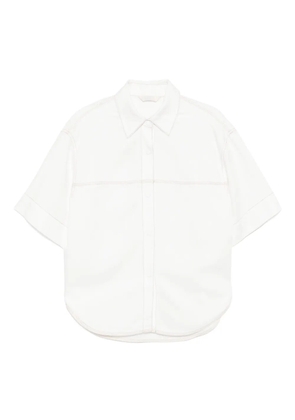 LESS denim shirt - White