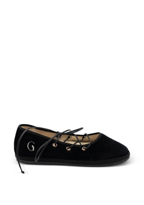 Gondolina Mascareta lace-up ballet flats - Black