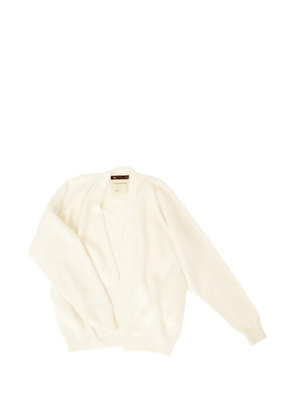 Frenckenberger ribbed-trims cardigan - Neutrals