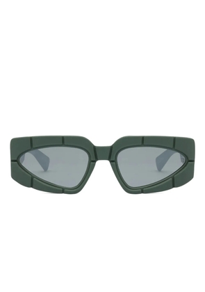 Balmain Eyewear geometric-frame sunglasses - Green