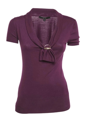 Gucci Pre-Owned jersey neckline t-shirt - Purple