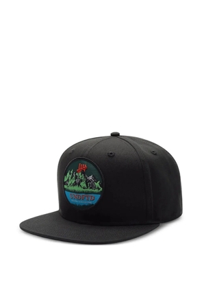 Undefeated mountain-scene patch snapback cap - Black