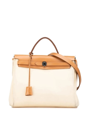 Hermès Pre-Owned 2019 Toile Herbag Zip 31 satchel - Brown