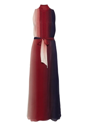 Forte Forte pleated georgette gown - Red