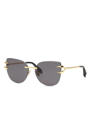 Roberto Cavalli claw-detail cat-eye sunglasses - Black