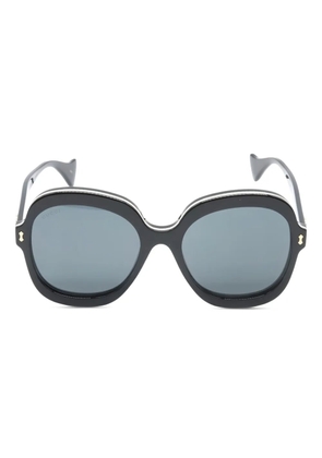 Gucci Pre-Owned round-frame sunglasses - Black